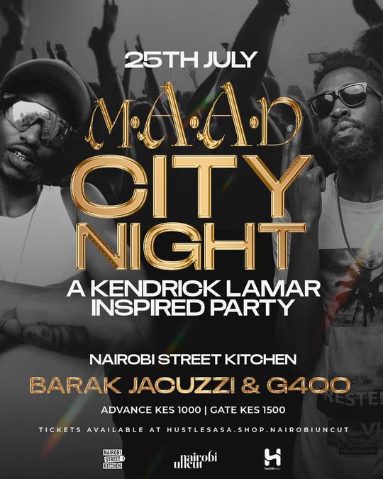 M.A.A.D CITY NIGHT - Kendrick Lamar Inspired Party event's poster