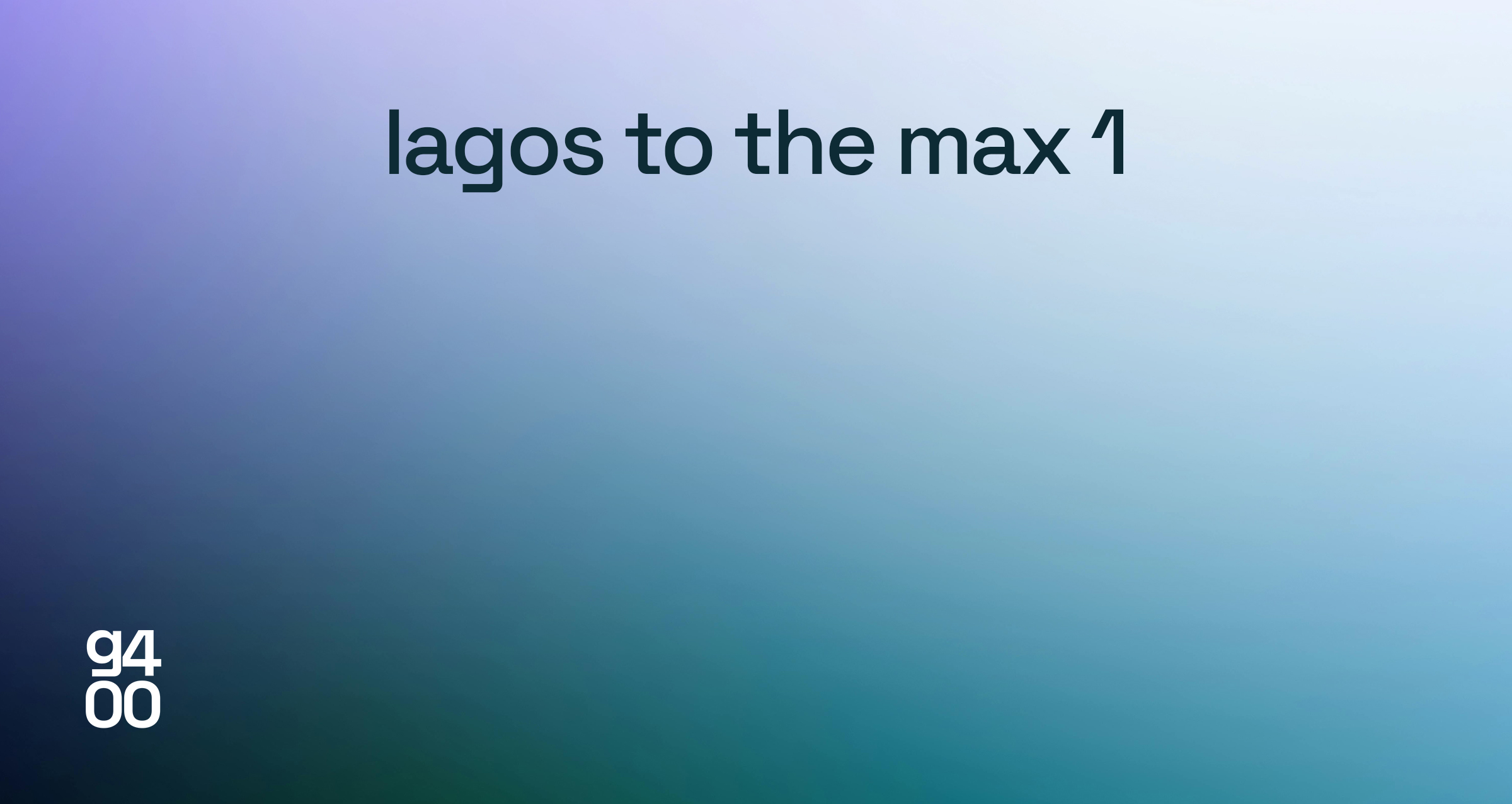 Lagos To The Max Vol 01 Mix Cover