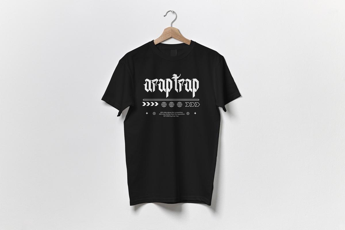 Arap Trap Old English T-Shirt Image 4