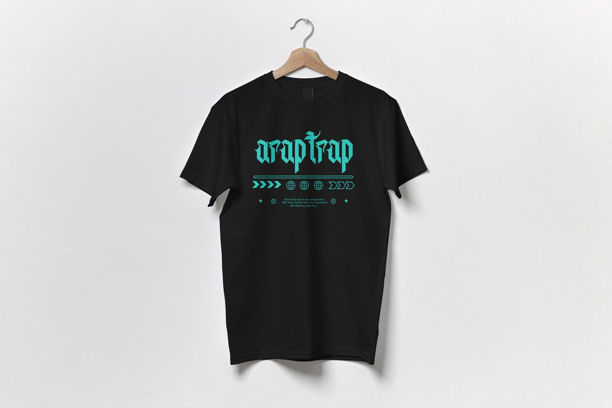 Arap Trap Old English T-Shirt Image 3