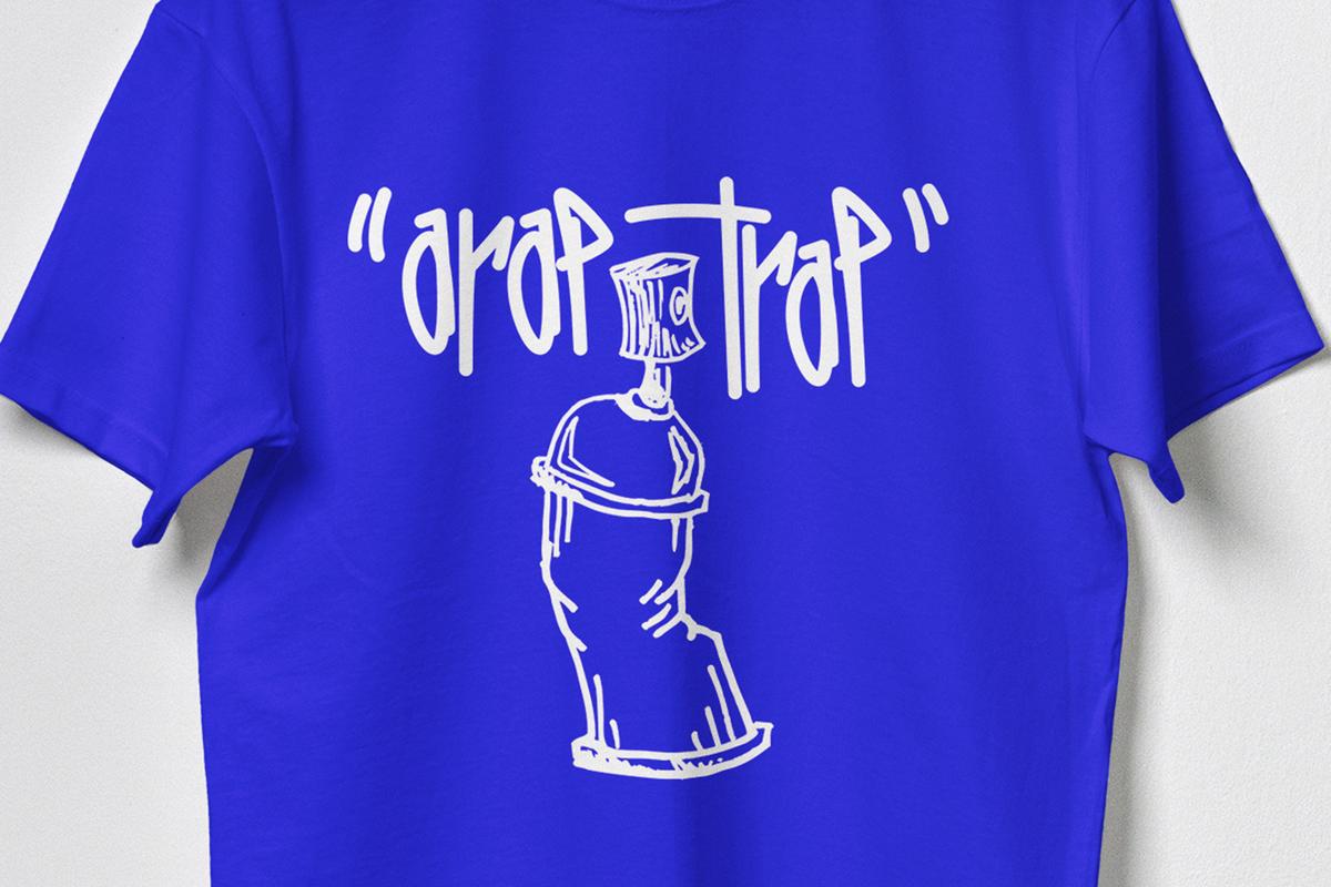 Graffiti Can Arap Trap T-Shirt Image 7