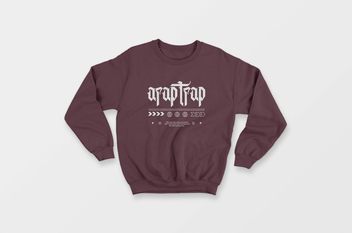 Arap Trap Old English Sweatshirt Image 8