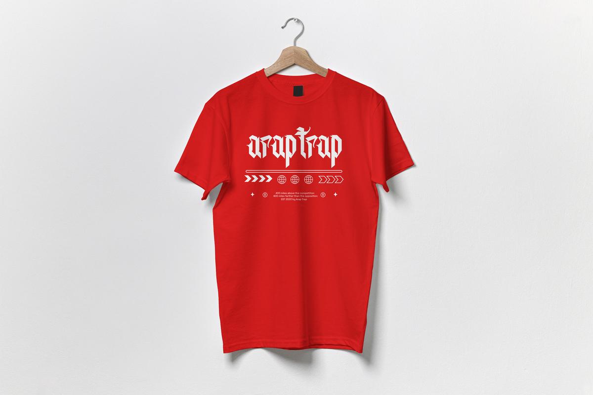 Arap Trap Old English T-Shirt Image 7