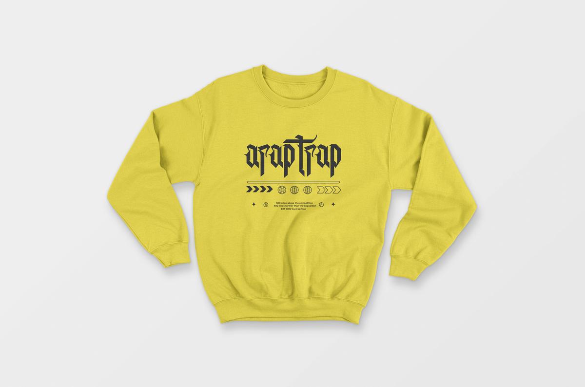 Arap Trap Old English Sweatshirt Image 6