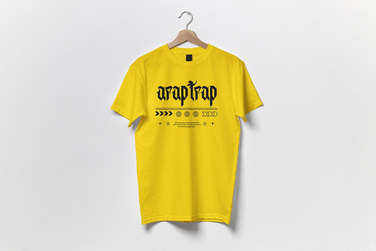 Arap Trap Old English T-Shirt Image 5